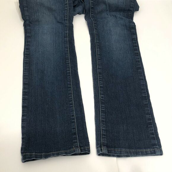 Paige Peg Straight Jeans Blue Mid Wash Womens Size 27 Made in USA - Picture 7 of 9